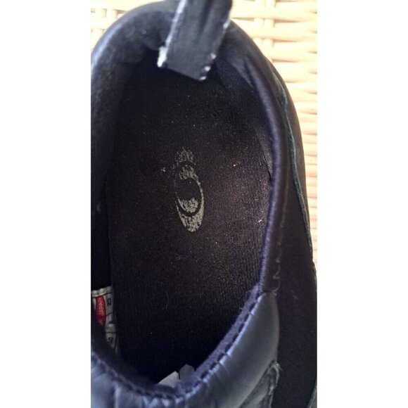 Salomon ContraGrip Men's 8 Black Leather Slip-In Work Shoe FLAWS - Picture 7 of 13